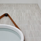 Natural Travertine Silver Fingers Polished Mosaic - lifestyle view