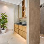 Natural Travertine Silver Fingers Polished Mosaic - lifestyle view