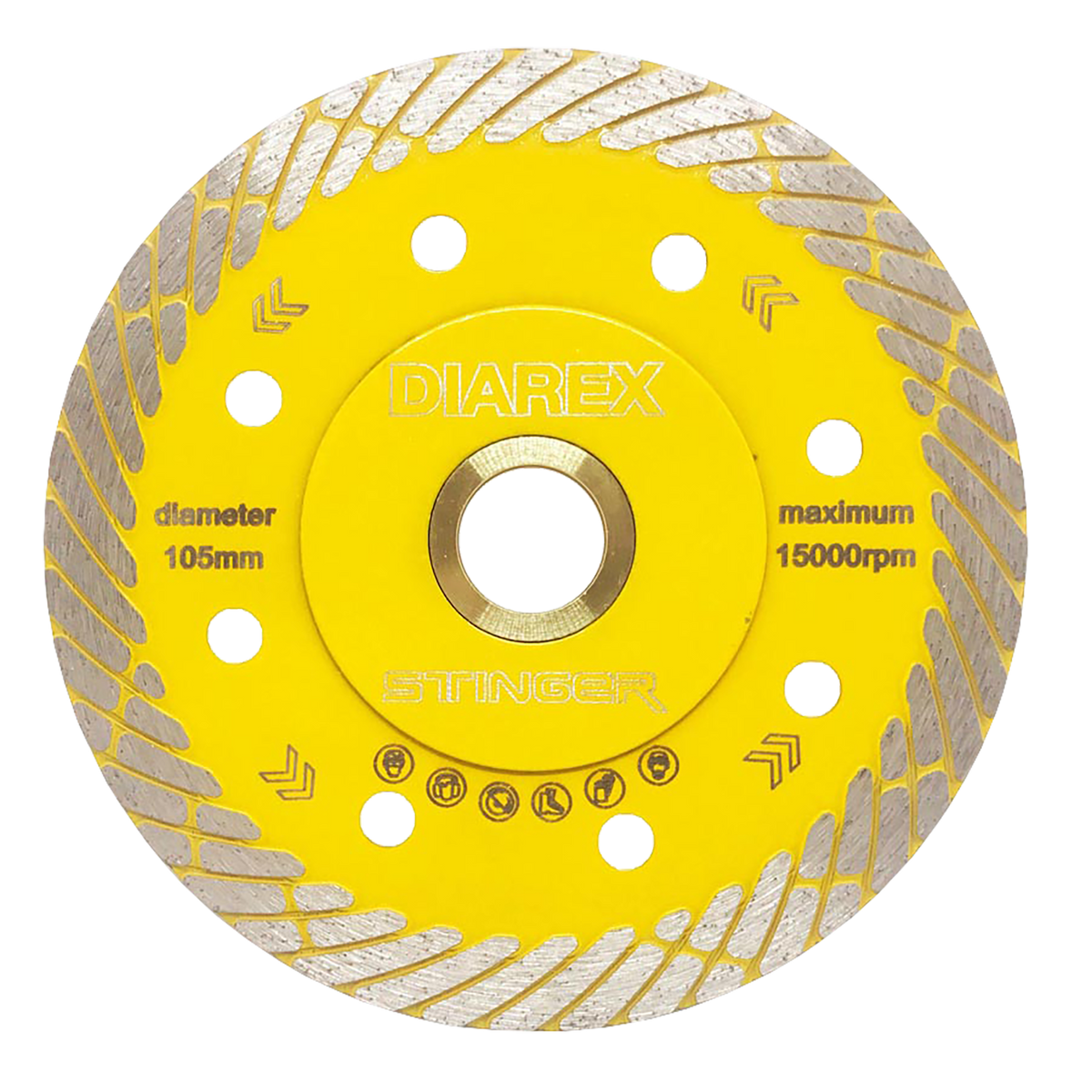 Stinger Ultra Thin Porcelain Yellow 105mm