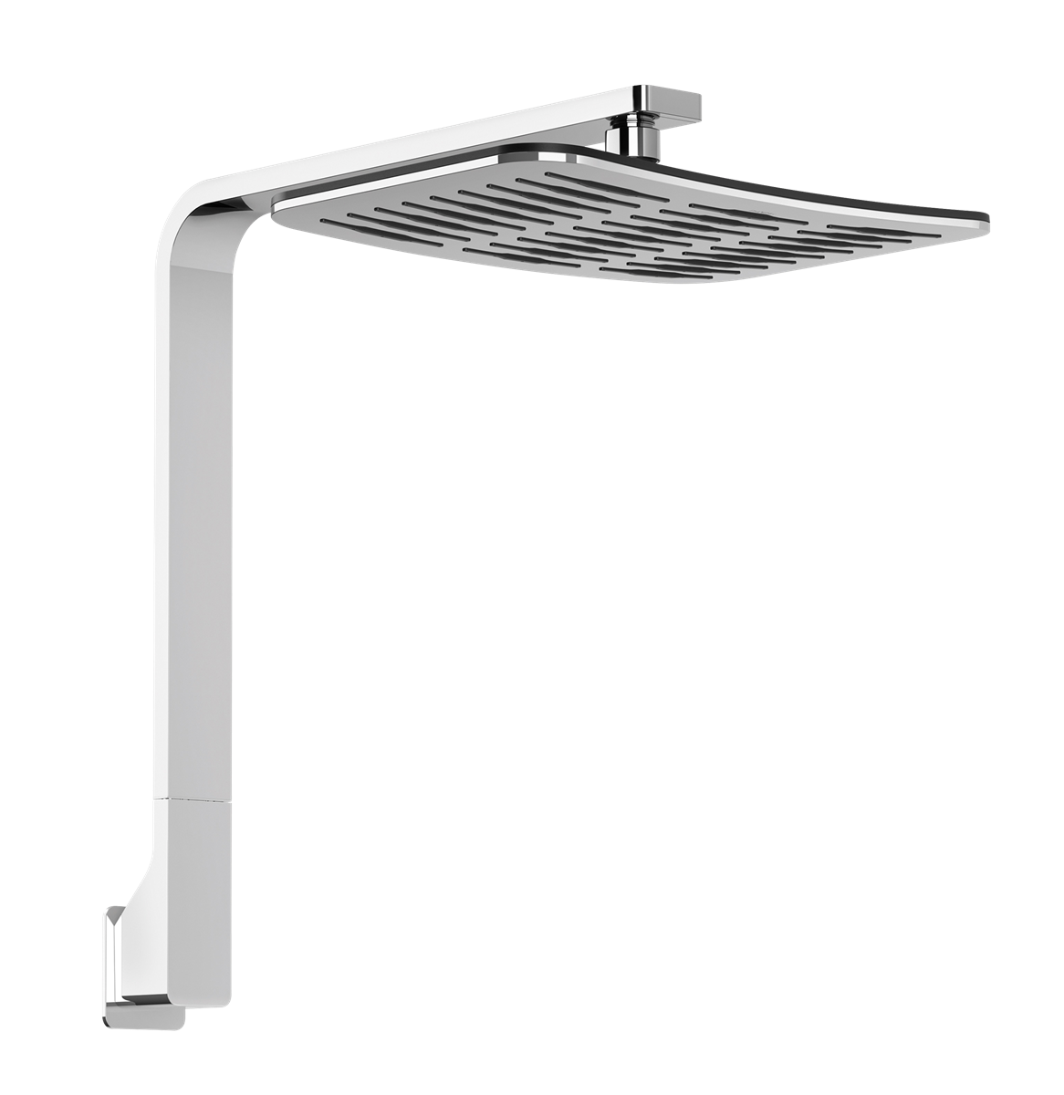 Overhead Wall Shower Upswept  Chrome