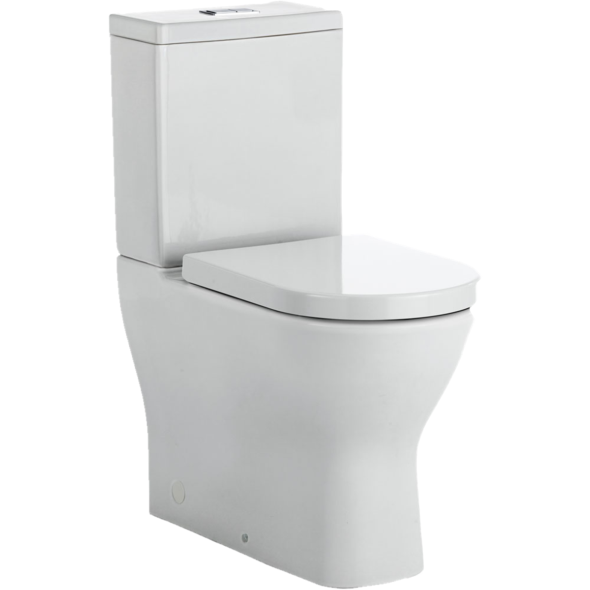 Rimless Extra Height Back To Wall Toilet Suite S Trap Gloss White