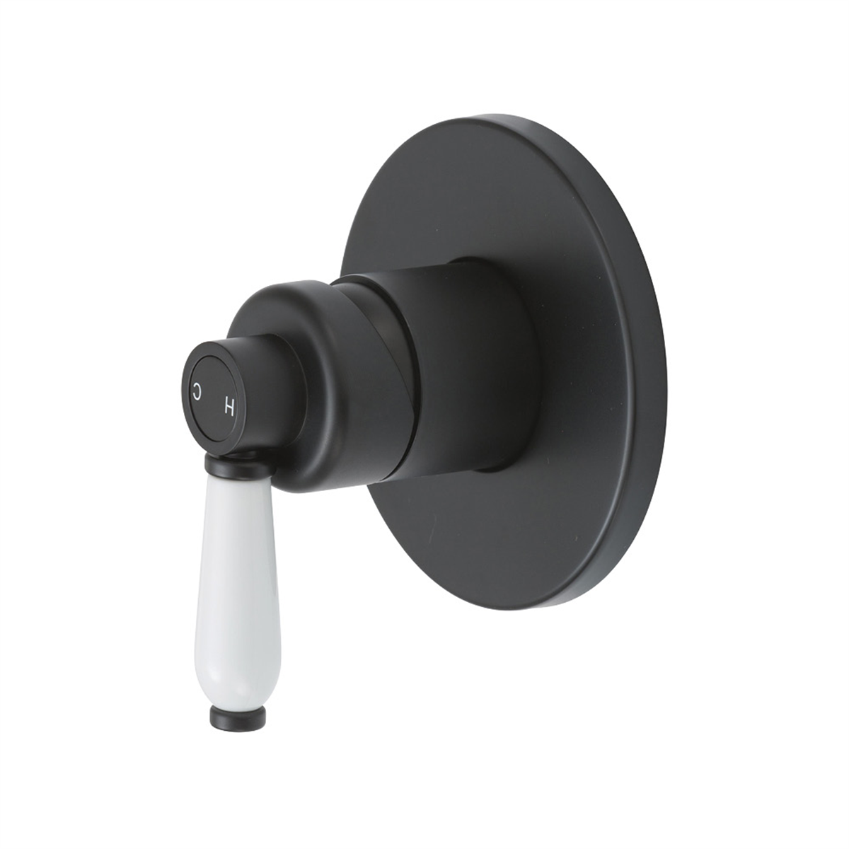 Wall/Shower Mixer Black/White