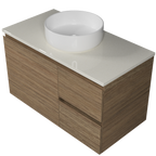 Vanity 900 Wall Hung Centre Basin Silksurface AC Top
