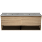1500 Vanity Wall Hung Drawers Only with Ceramic Basin Top