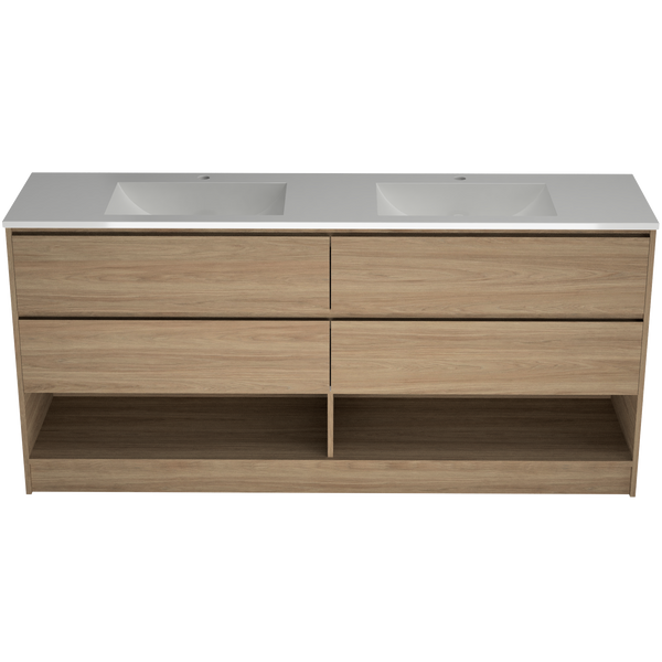 1800 Vanity Kick Drawers Only with Acrylic Basin Top