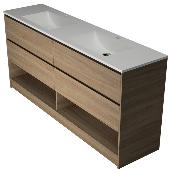 1800 Vanity Kick Drawers Only with Acrylic Basin Top