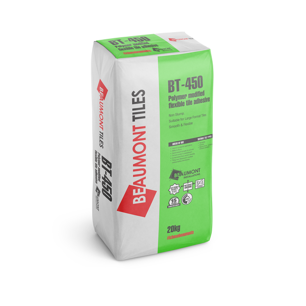 BT450 Polymer Modified Flexible Off-White Tile Adhesive 20kg