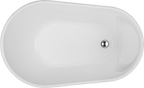 Free Standing Bath Acrylic 1300 Gloss White