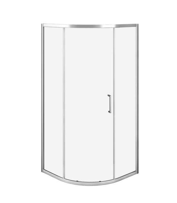 Curved Shower Screen Framed 1000X2000 Chrome