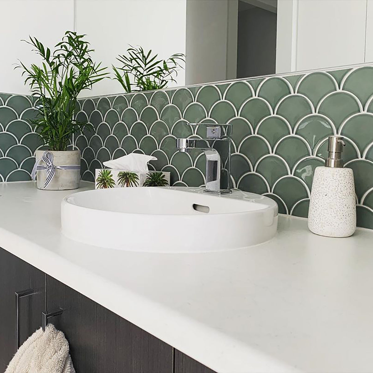 Green Gloss Mosaic - lifestyle view