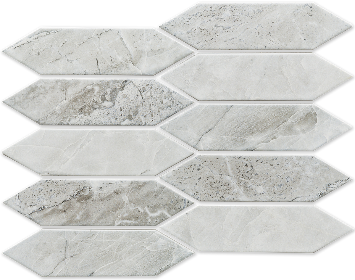 Picket Grigio Matt Mosaic