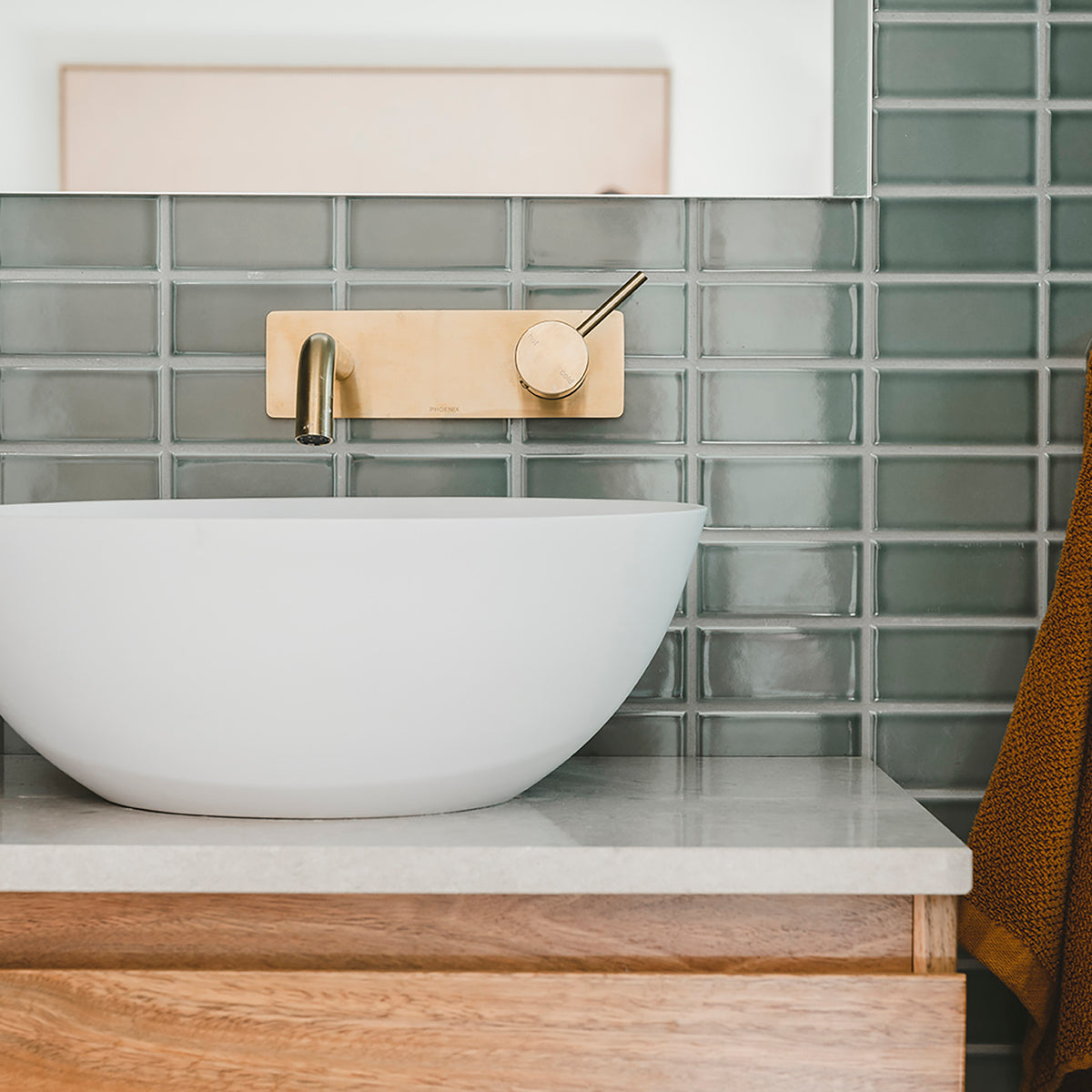Green Gloss Mosaic - lifestyle view