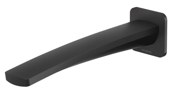 Basin Outlet Straight 200 Matte Black