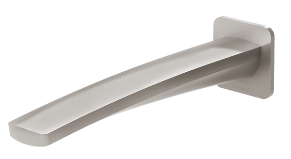 Basin Outlet Straight 200 Brushed Nickel