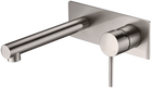 Wall Basin Set Straight 175 Brushed Nickel