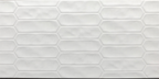 Spatial-Hexagon Stretched Hexagon White Structured Matt Tile