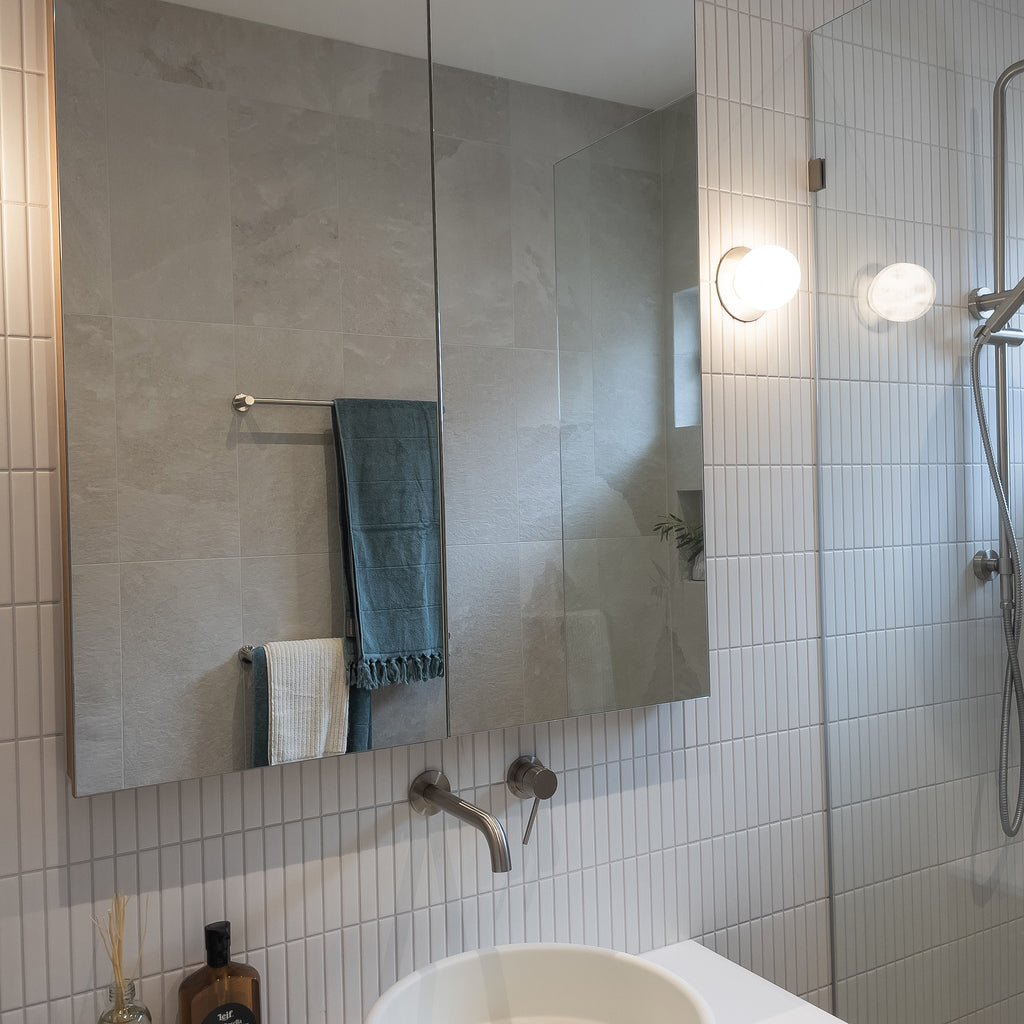 Fingers White Gloss Mosaic - lifestyle view