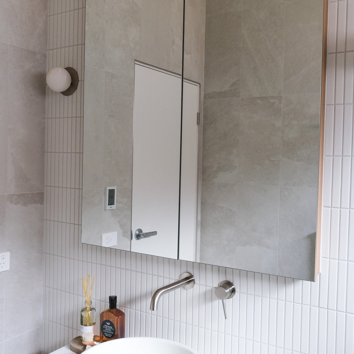Fingers White Gloss Mosaic - lifestyle view