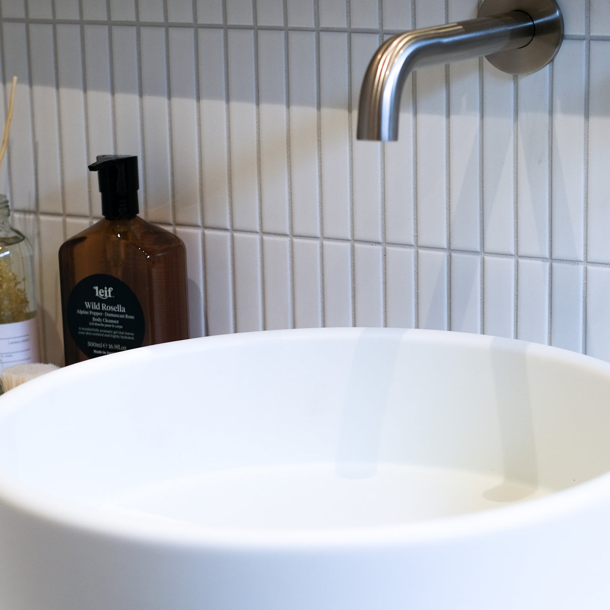 Fingers White Gloss Mosaic - lifestyle view