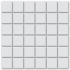 Mod White Matt Mosaic