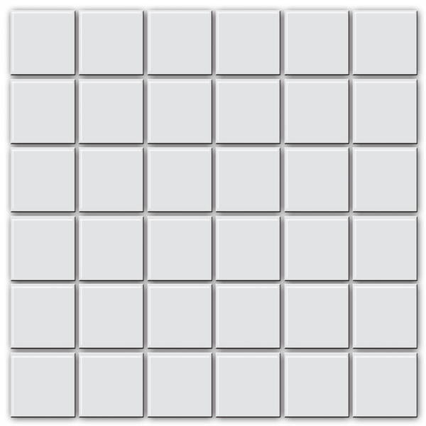 Mod White Matt Mosaic