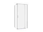 Front & Return Shower Screen Framed 900X2000 Chrome