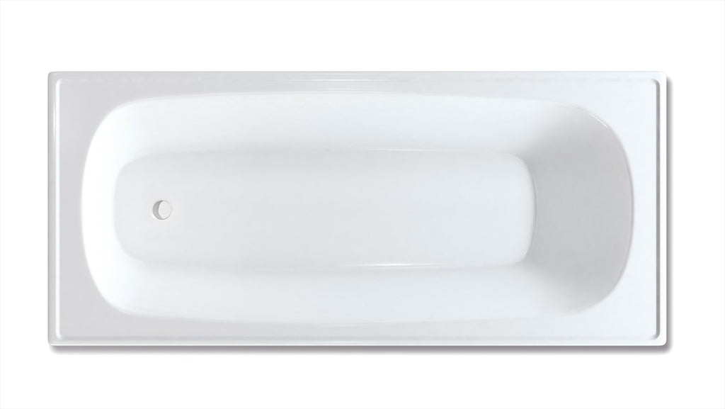 Pressed Metal Bath Metal 1500 Gloss White