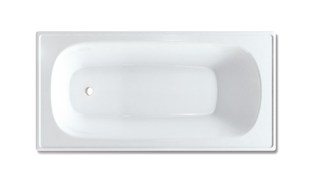 Pressed Metal Bath Metal 1500 Gloss White