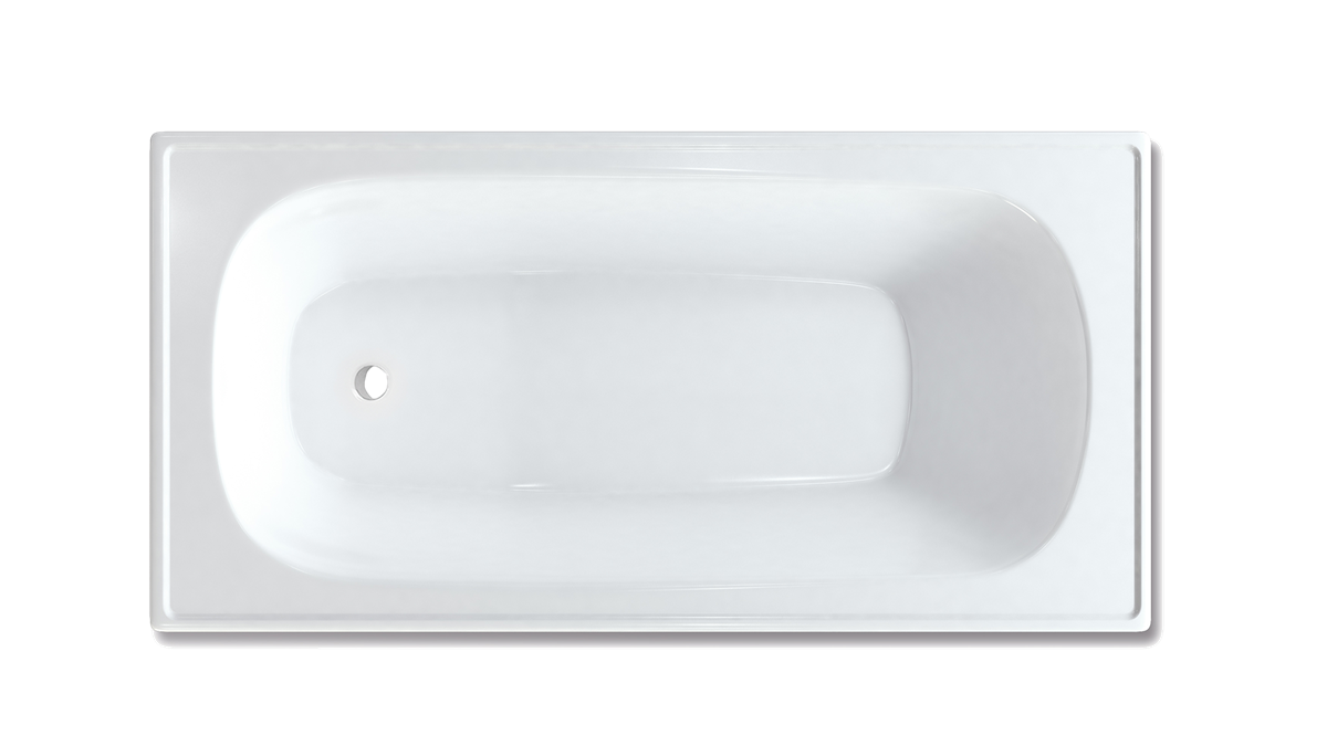 Pressed Metal Bath Metal 1500 Gloss White
