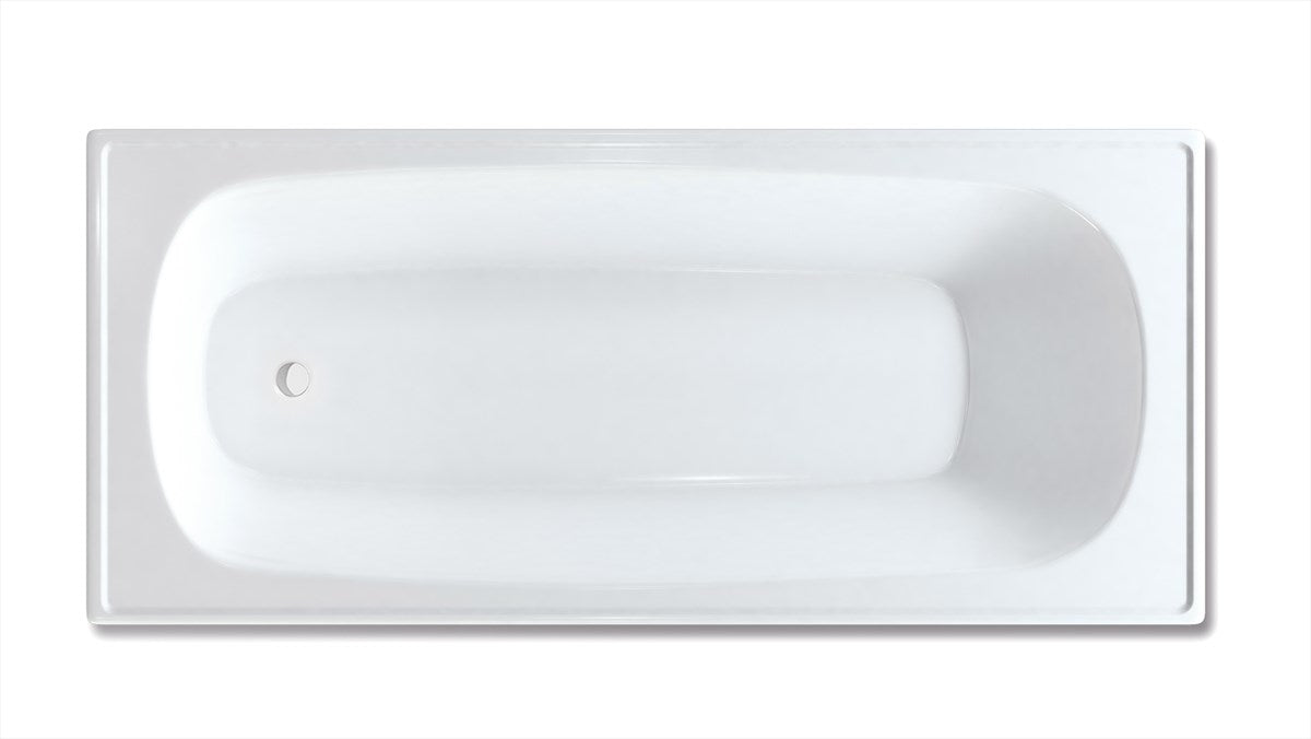 Pressed Metal Bath Metal 1700 Gloss White
