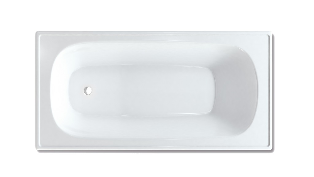 Pressed Metal Bath Metal 1700 Gloss White