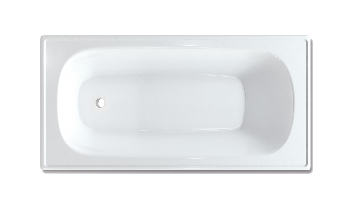 Pressed Metal Bath Metal 1700 Gloss White