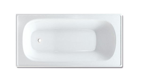 Pressed Metal Bath Metal 1700 Gloss White