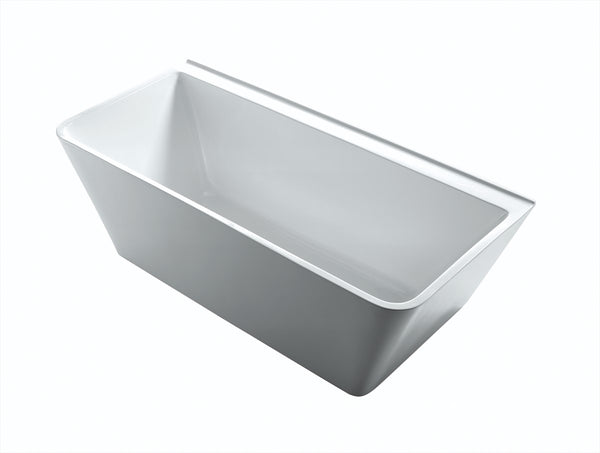 Back To Wall Bath Acrylic 1500 Gloss White