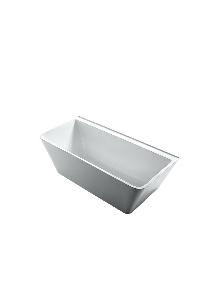 Back To Wall Bath Acrylic 1500 Gloss White