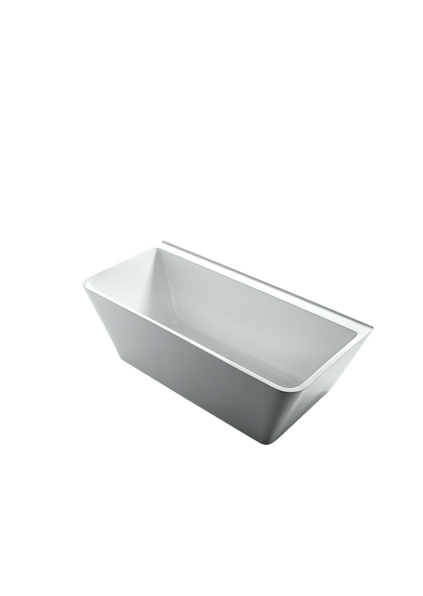 Back To Wall Bath Acrylic 1500 Gloss White