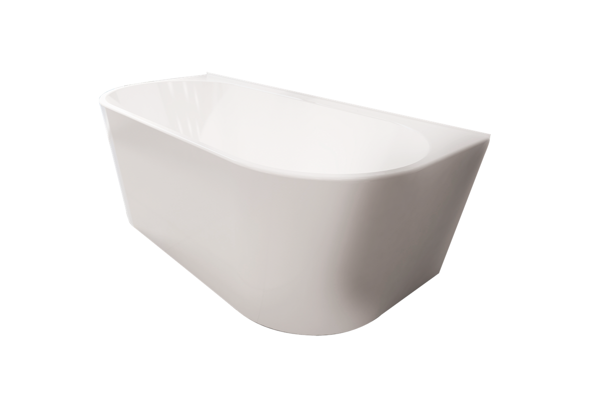 Back to Wall Bath Acrylic 1500 Gloss White
