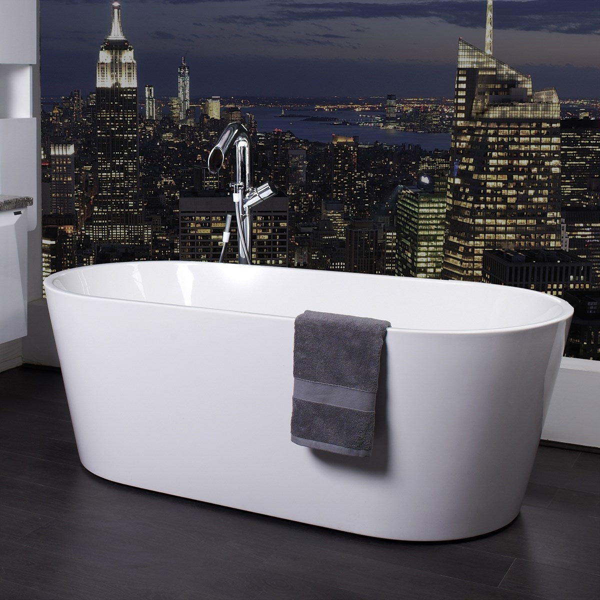 Free Standing Bath Acrylic 1500 Gloss White