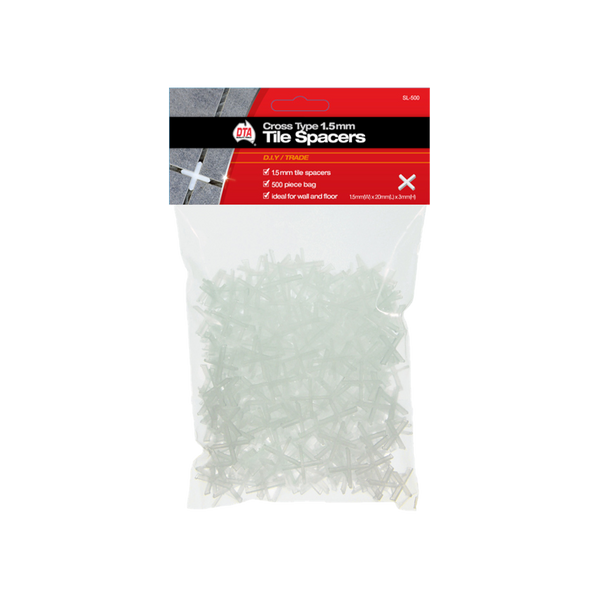 Cross Tile Spacers 1.5mm 500pk