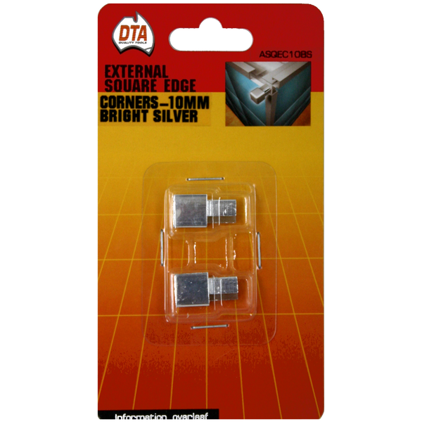 Square Edge Corner Aluminium Bright Silver 6mm pair