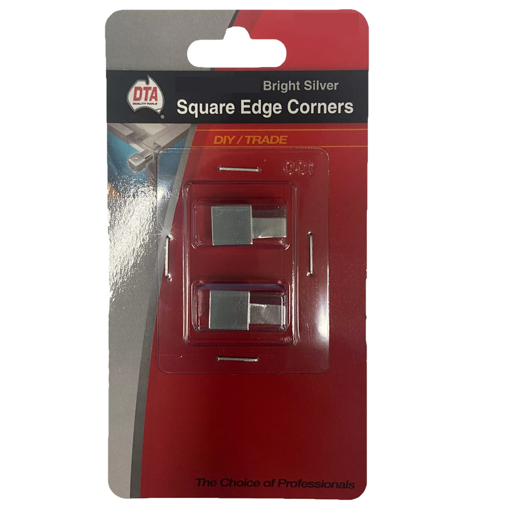 Square Edge Corner Aluminium Bright Silver 6mm pair