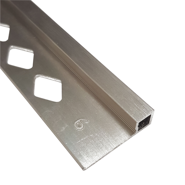Square Edge Aluminium Bright Silver 6 x 3000mm