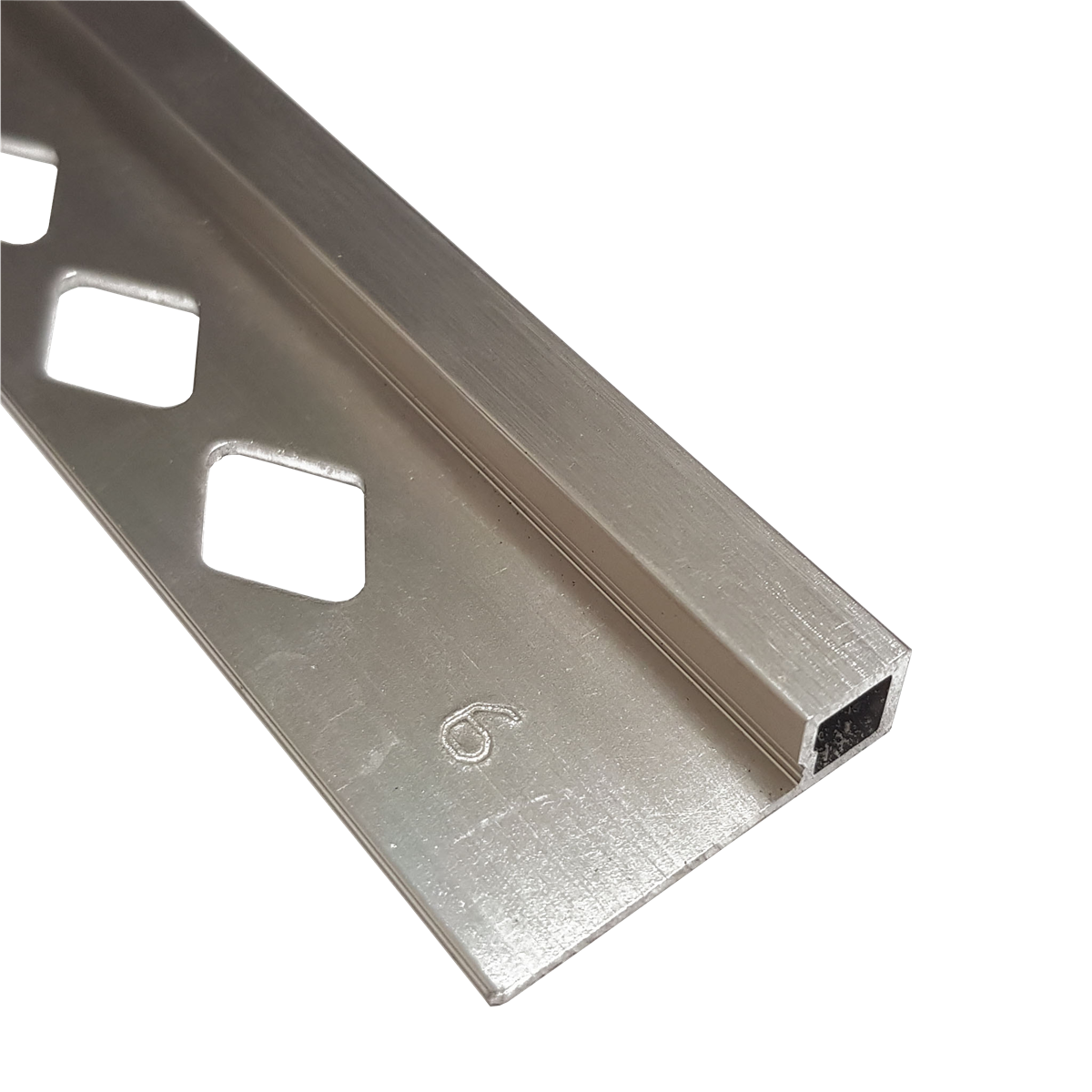Square Edge Aluminium Bright Silver 10 x 3000mm