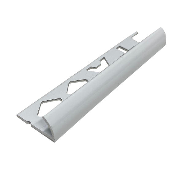 Round Edge Aluminium Gloss White 10 x 3000mm