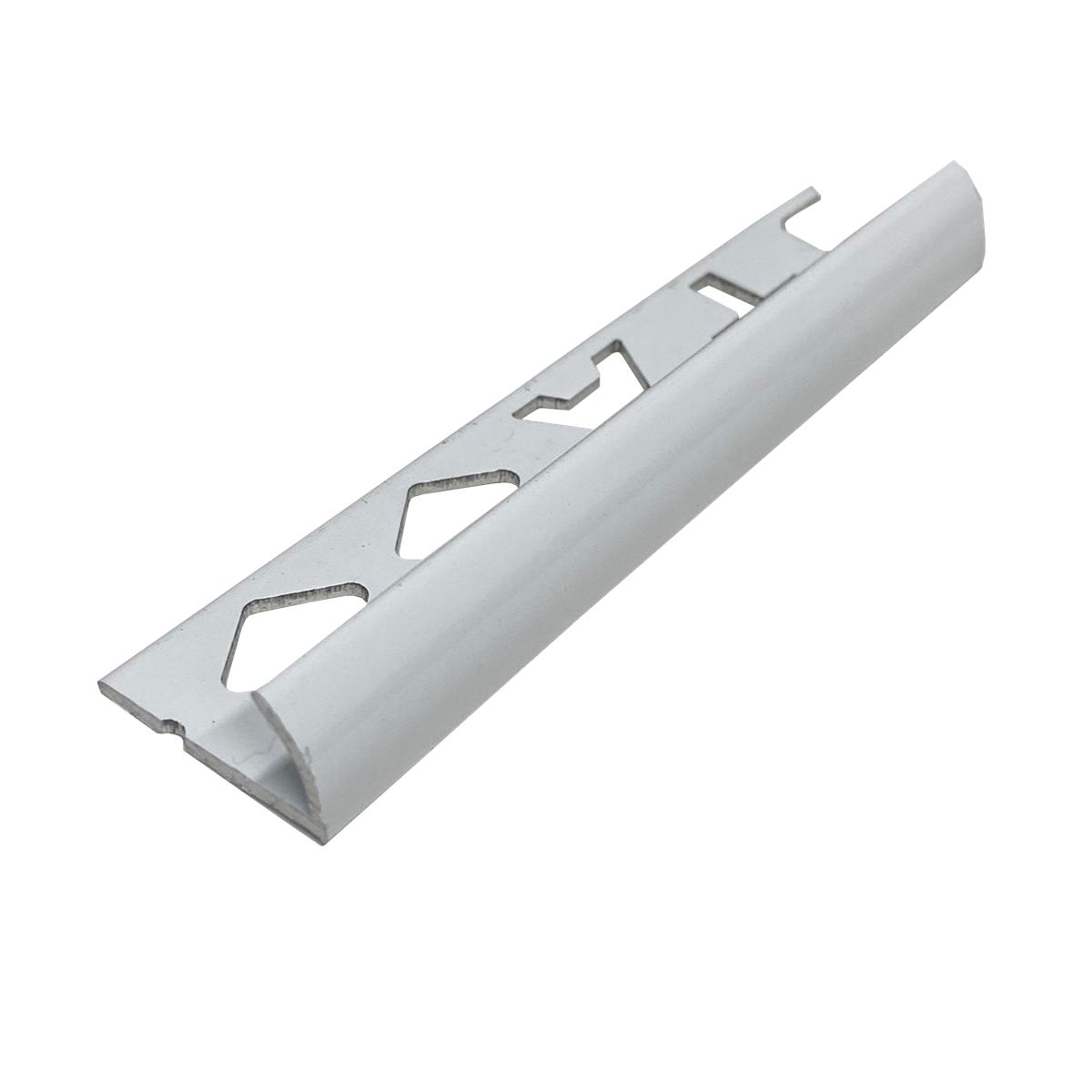 Round Edge Aluminium Gloss White 12 x 3000mm