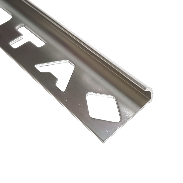 Round Edge Aluminium Brush Nickel 12 x 3000mm