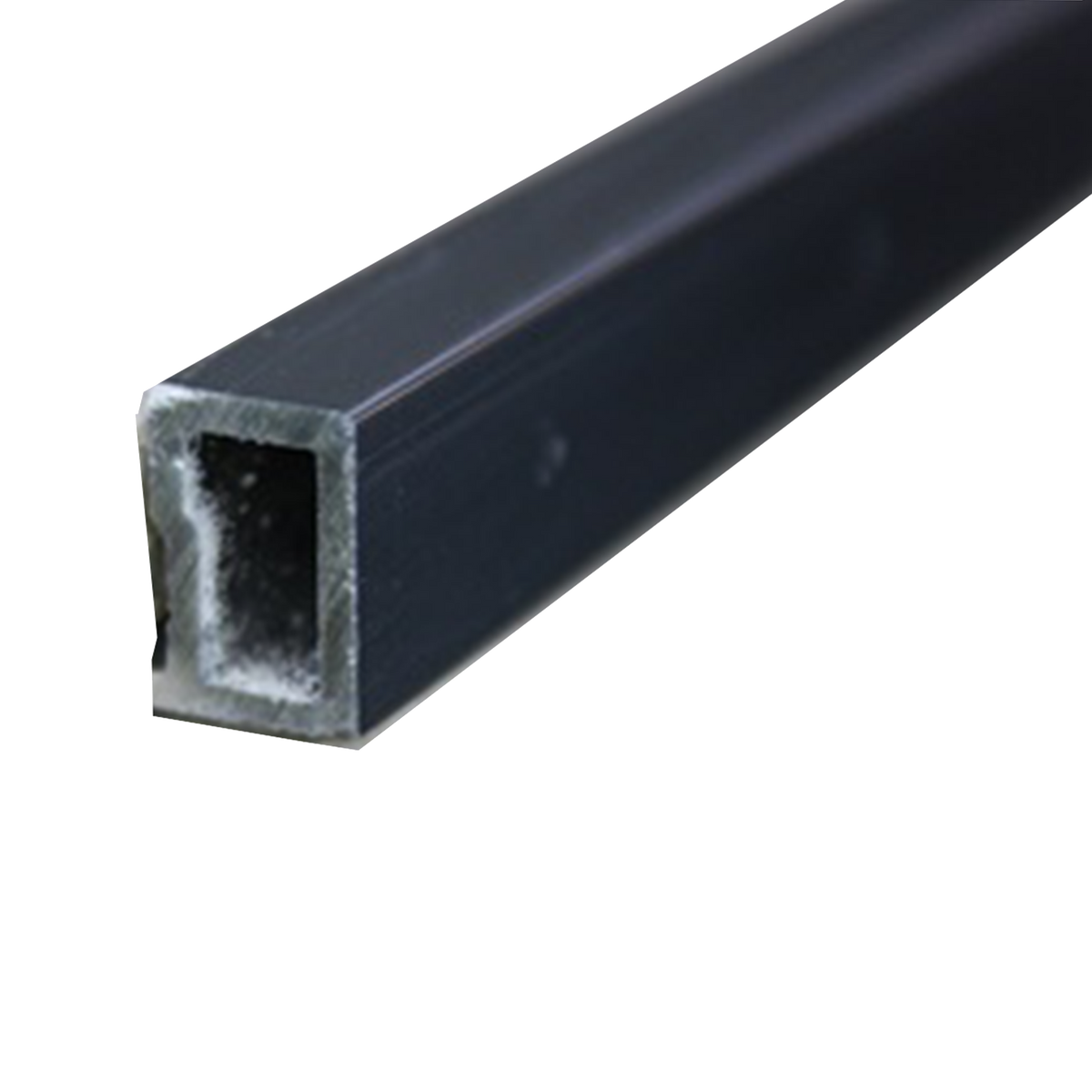 Square Edge Aluminium Brush Black 10 x 3000mm