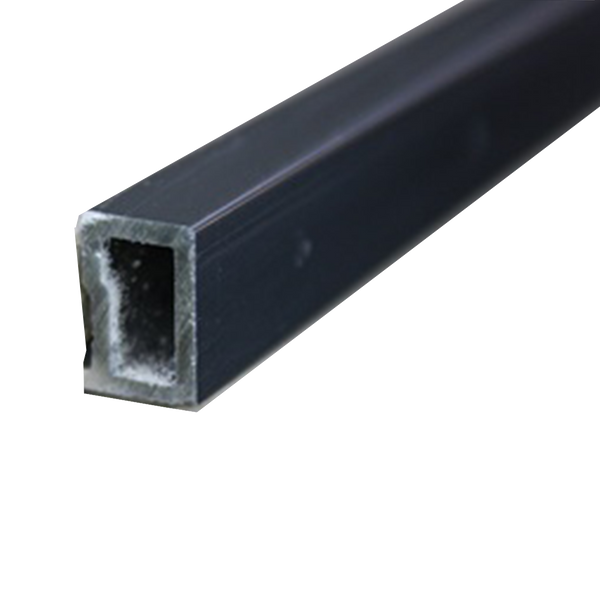 Square Edge Aluminium Brush Black 10 x 3000mm