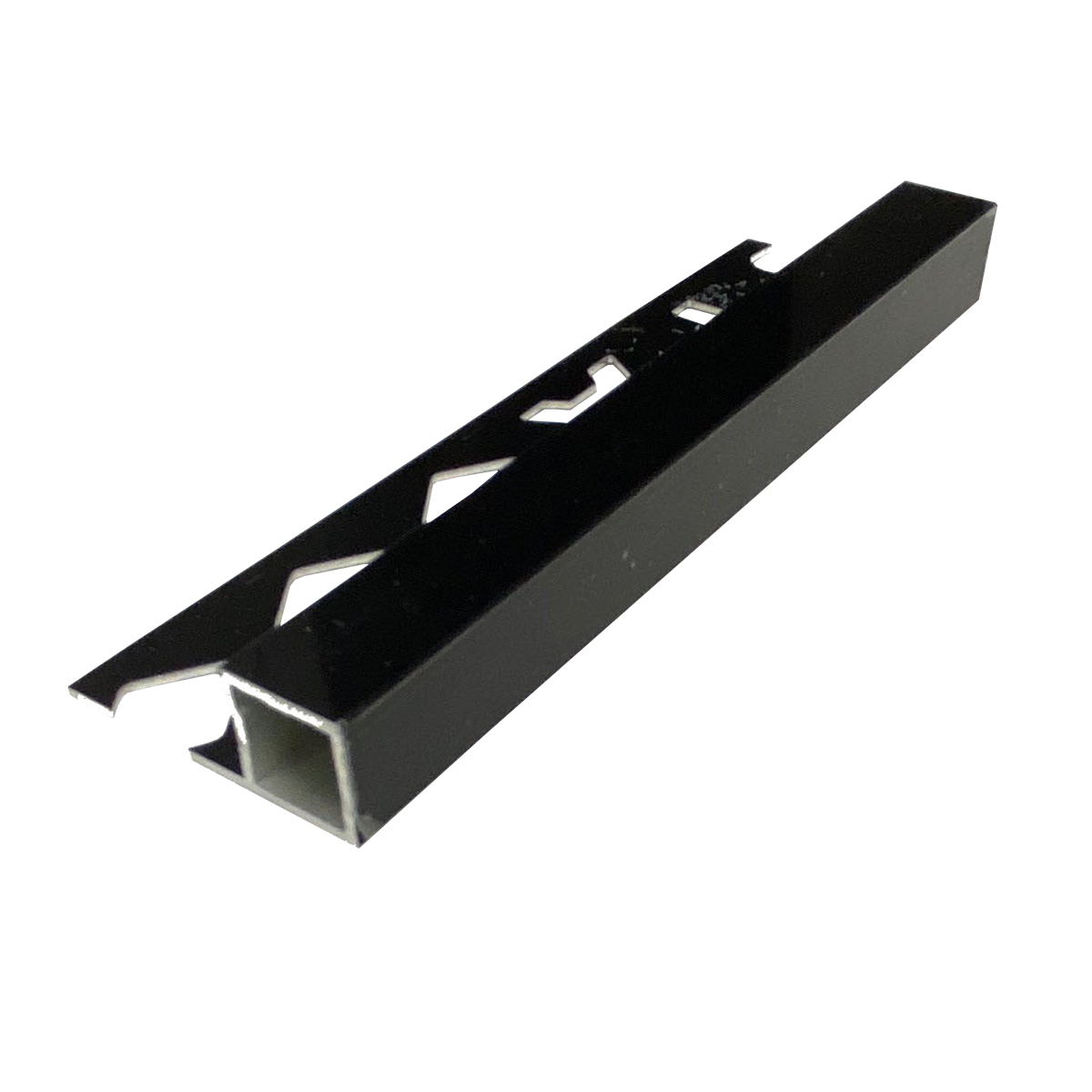 Square Edge Aluminium Brush Black 12 x 3000mm