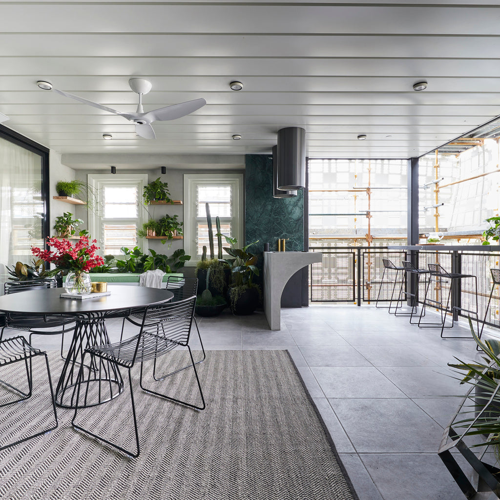 Grey Extra Textured Tile - lifestyle view